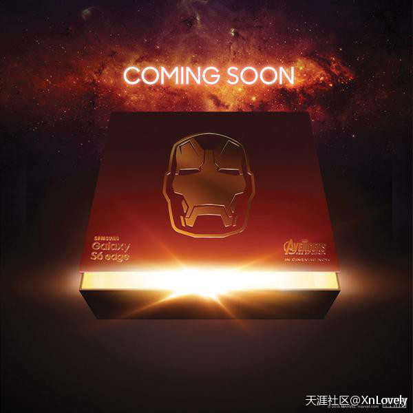 钢铁侠版手机游戏:三星放出“钢铁侠特别版”Galaxy S6 Edge 包装盒-第1张图片-太平洋在线下载
